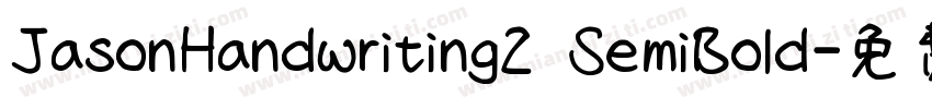 JasonHandwriting2 SemiBold字体转换